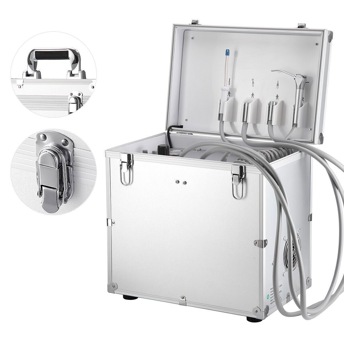 Portable Mobile Dental Unit BD-402+Oiless Air Compressor Motor+Foot Control 550W