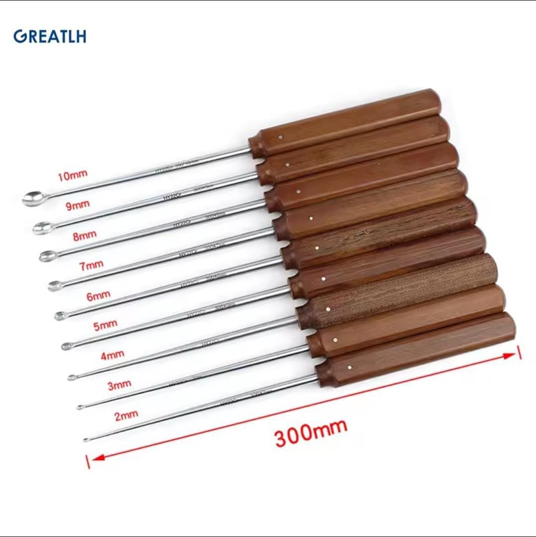 Halle Spinal Bone Curettes Set Oval Cup Orthopedic Surgical Instrument