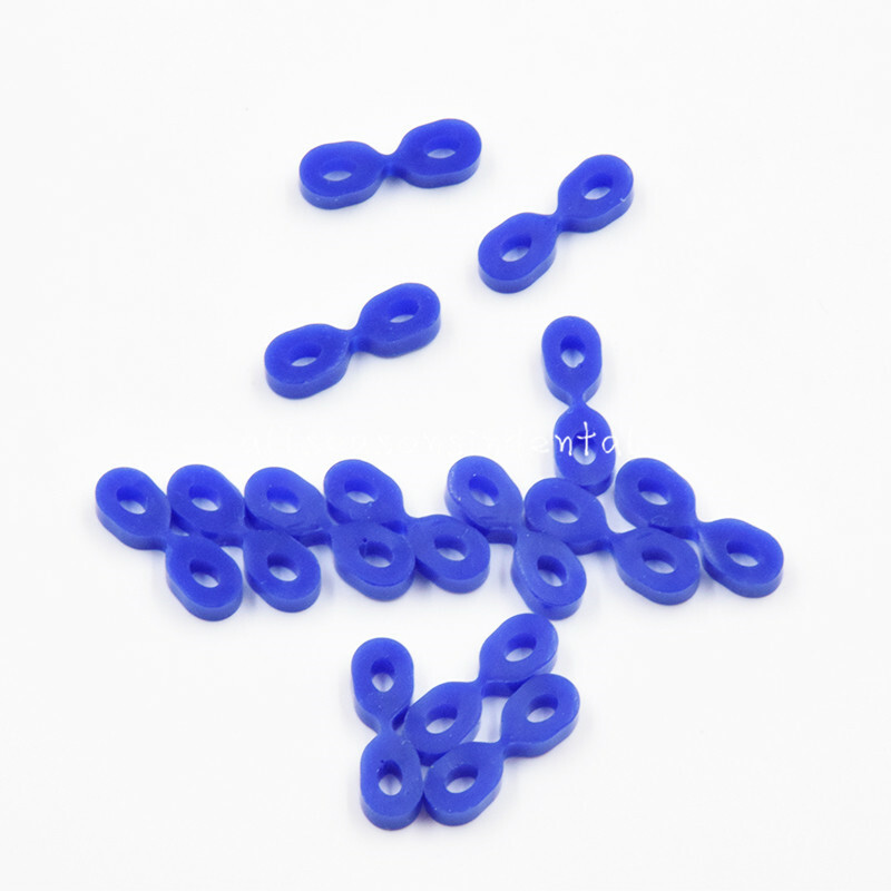 40 Pcs Dental Elastic Fixing Wedges Sectional Matrix Composite Rubber Dam 1.808