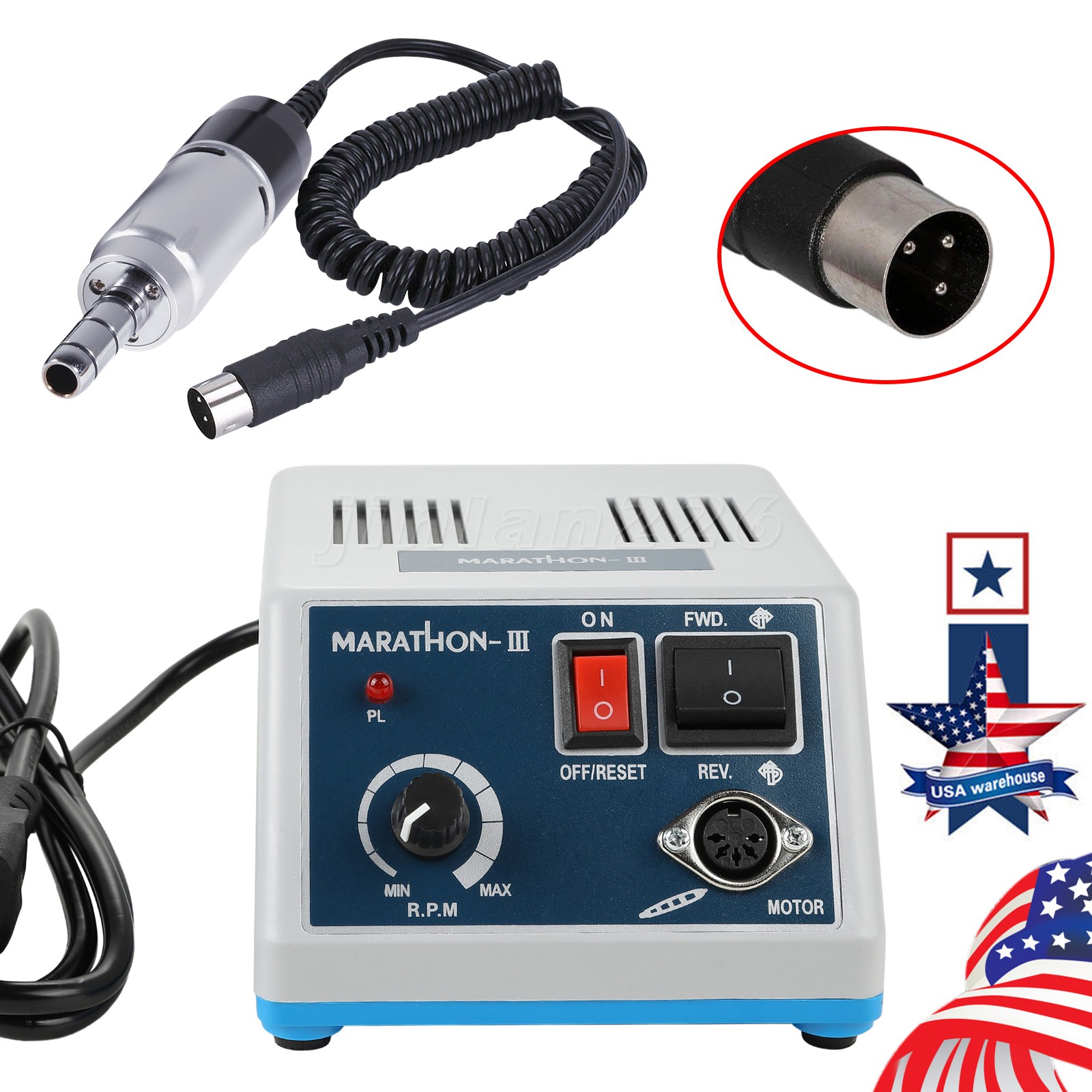 Dental Lab Marathon Electric Micromotor N3 Unit /Contra Angle/Straight Handpiece