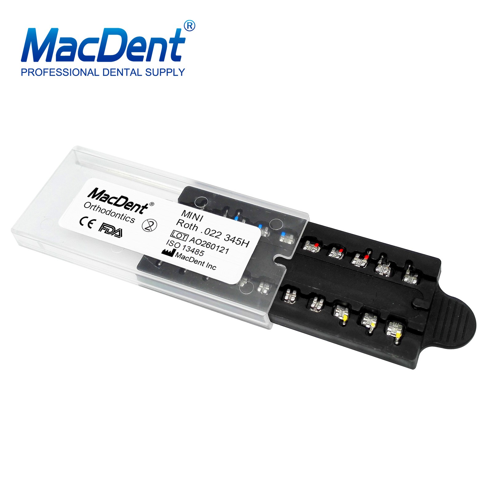 MacDent Dental Orthodontic Metal Bracket Braces / Buccal Tubes 022/018 Monoblock