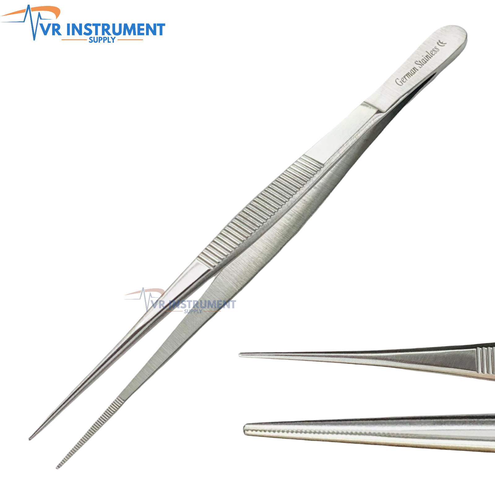 German Dissecting Forceps Tweezer Thumb Serrated Fine Tip Surgical Tools lab 6″