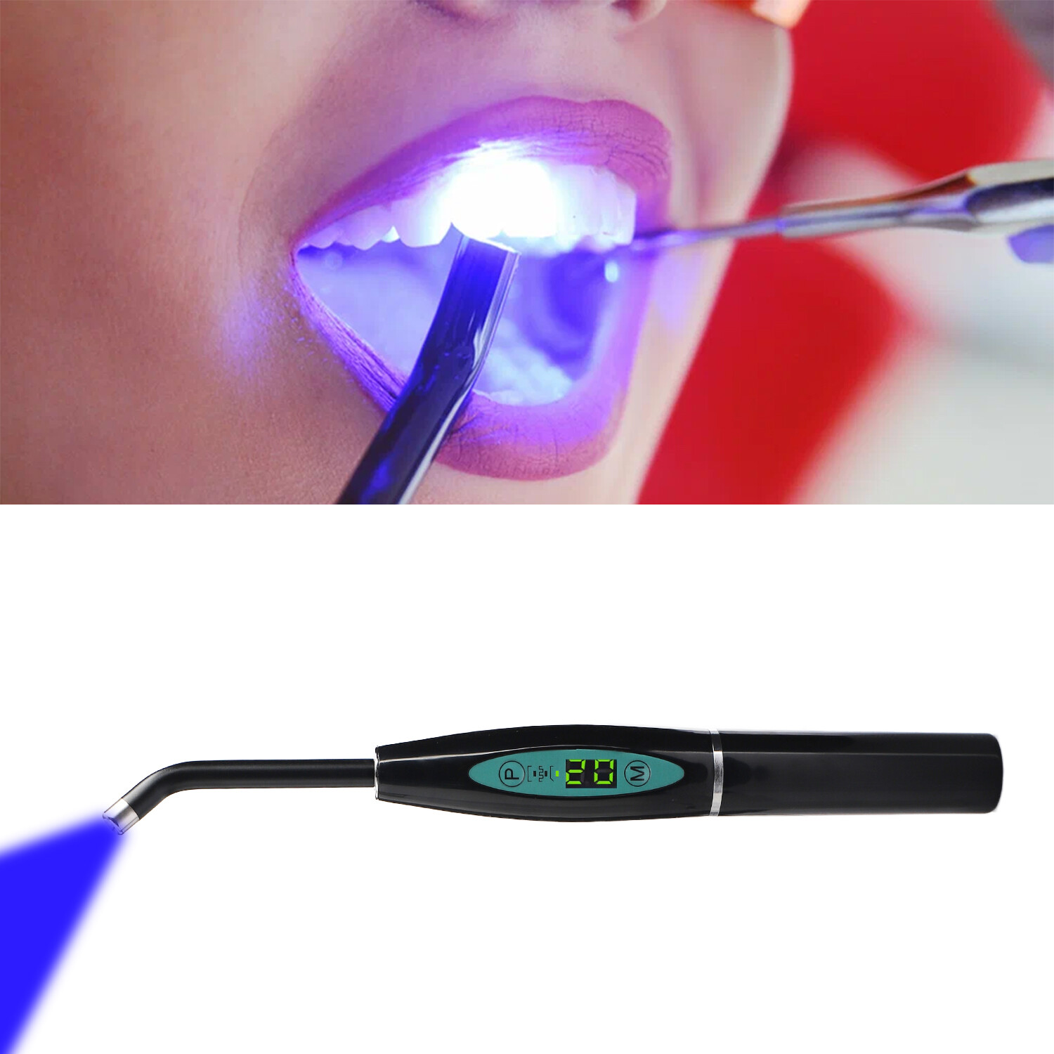 Dental Wireless Cordless LED Cure Curing Light Lamp 2200mAh for Dentist UV NEW