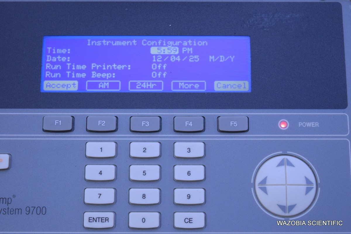 APPLIED BIOSYSTEMS GENEAMP PCR SYSTEM 9700 THERMAL CYCLER DUAL 384 WELL BLOCKS