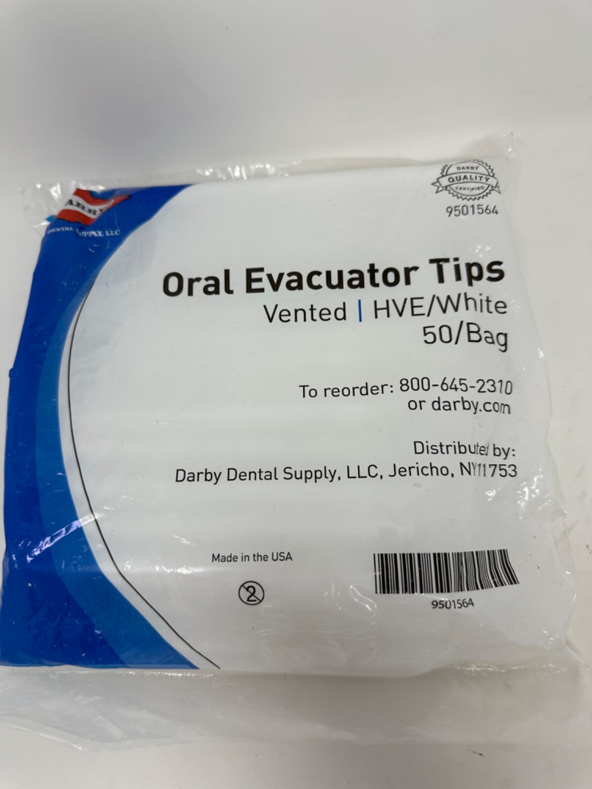50 Dental Disposable Oral Evacuators Tips Vented White Oral HVE Tips NEW P5
