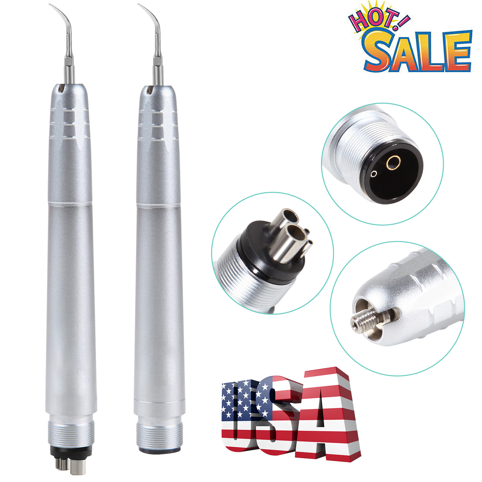 Dental pieza de Mano de Escalador de Aire Sónico+G1, G2, G4 Puntas USA