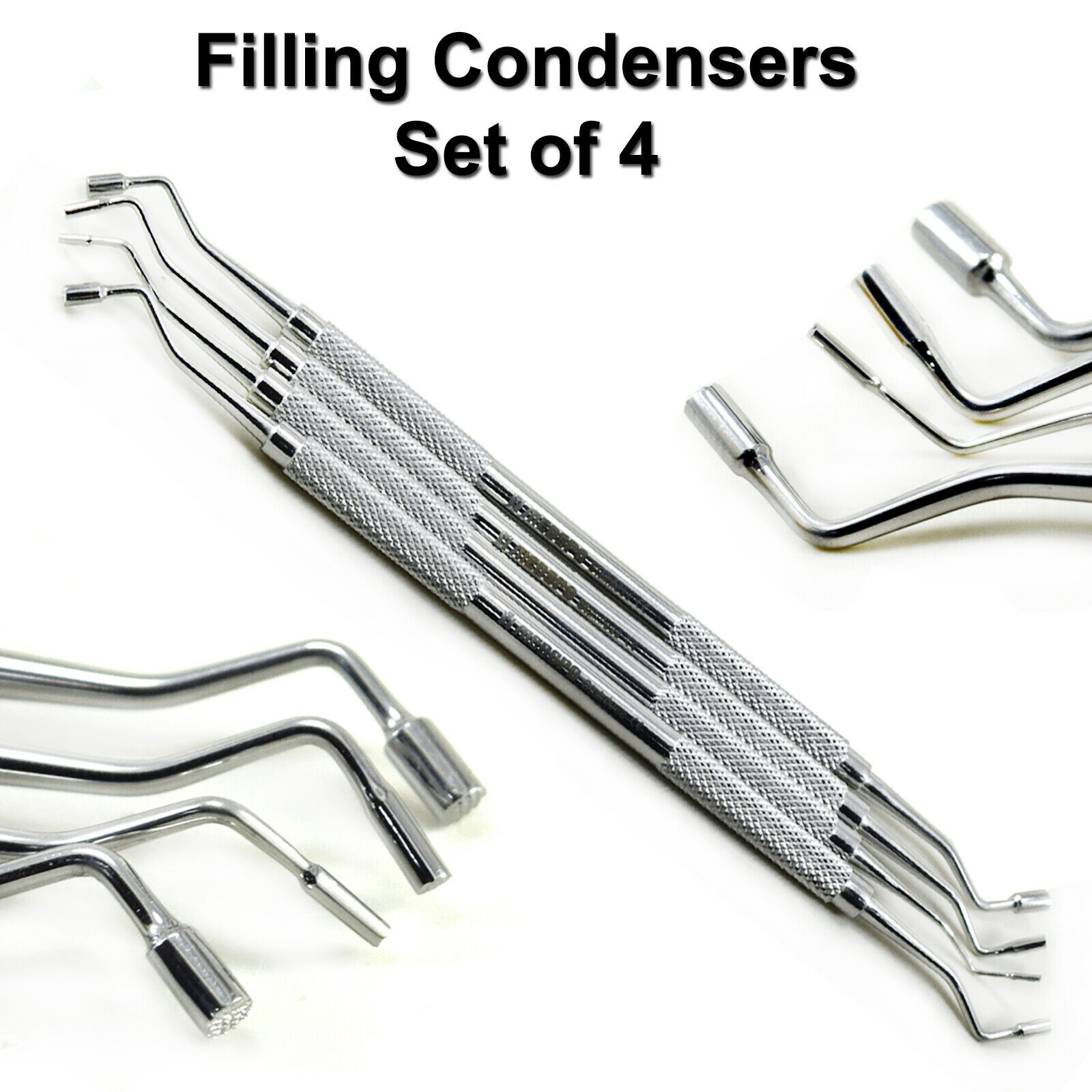 Amalgam Filling Condensers Restorative Double Ended Pluggers Dentists Lab Tools