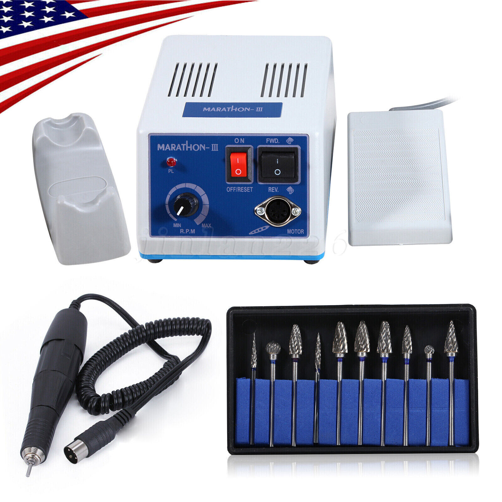 Dental Ultrasonic Piezo Scaler Handpiece / 5*Tips fit EMS Cavitron Woodpecker ST