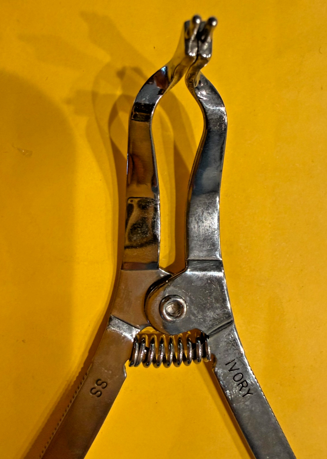 Ivory Rubber Dam Clamp Forceps, OPEN BOX