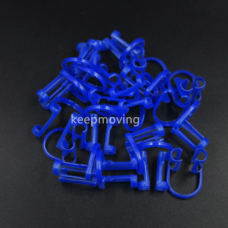 20 Pcs/Bag Cotton Roll Holder Disposable Clip For Dental Clinic Isolator Tool