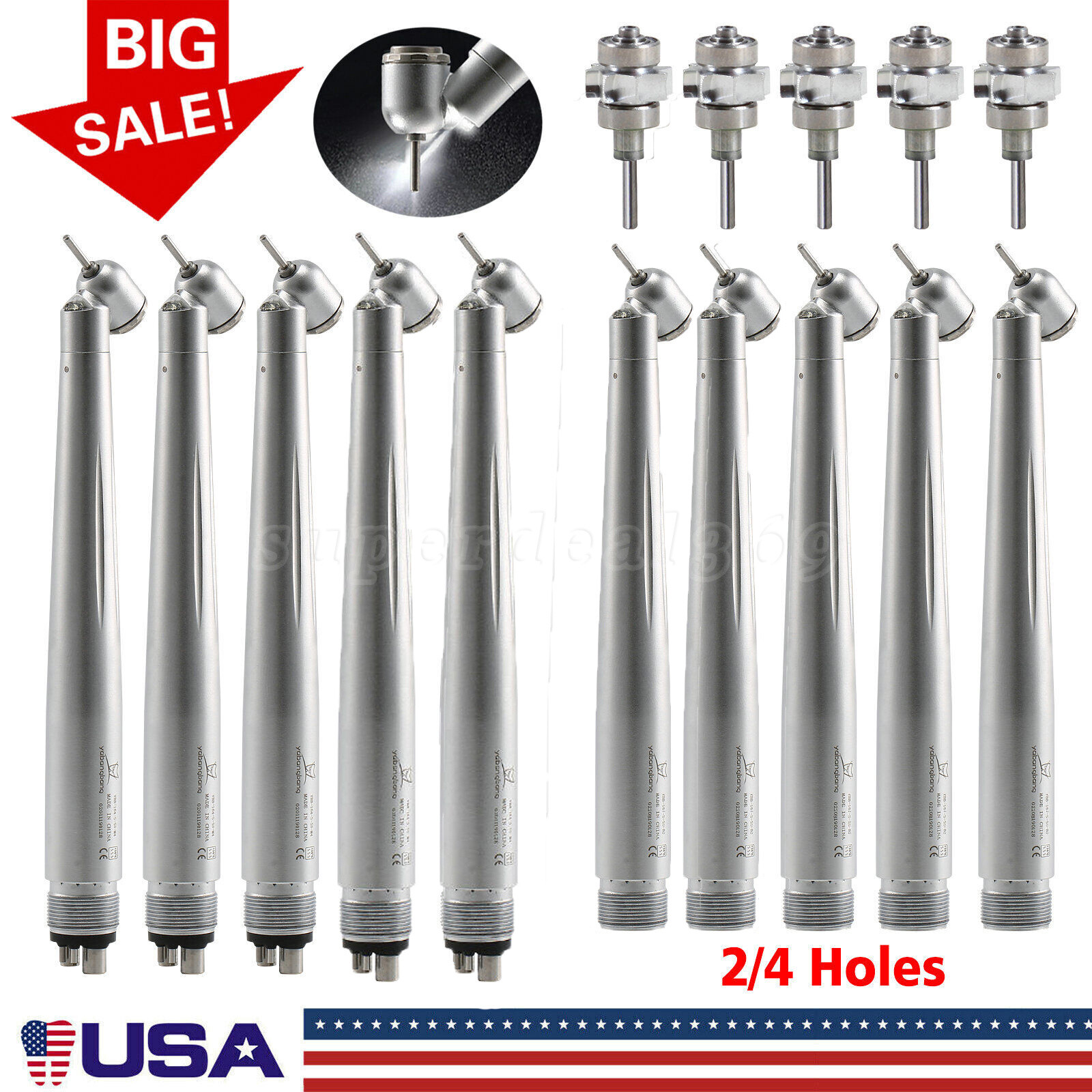 1-10 NSK PANA MAX Style Dental LED 45 Degree Surgical High Speed Handpiece st
