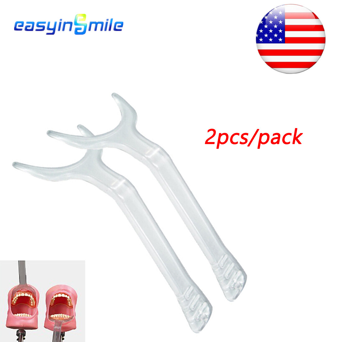 Easyinsmile Photography Cheek Lip Retractor Autoclavable Dental Mouth Opener 2pc