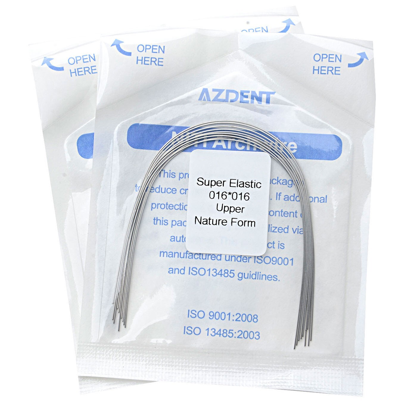 50X Dental Rectangular NITI Arch Wires Super Elastic Nature Form 10pc/pack AZ