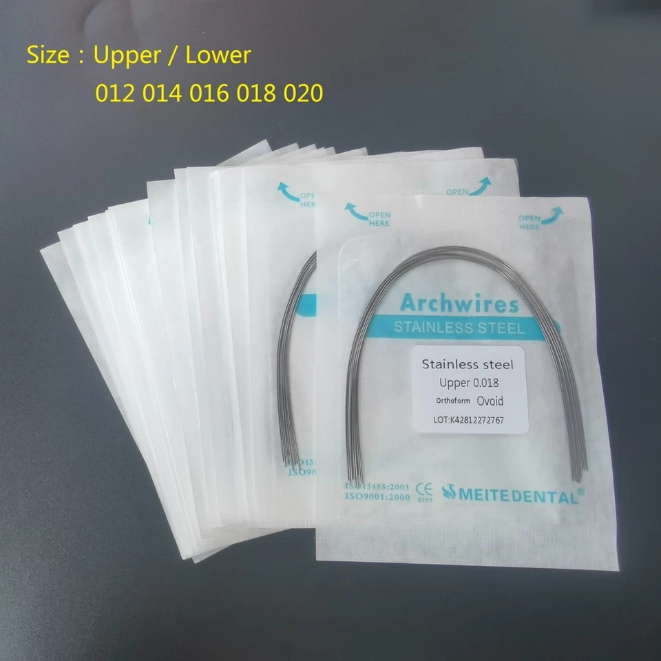 Dental Orthodontic Stainless Steel Round/Rectangular Arcos Arch Wires Ovoid