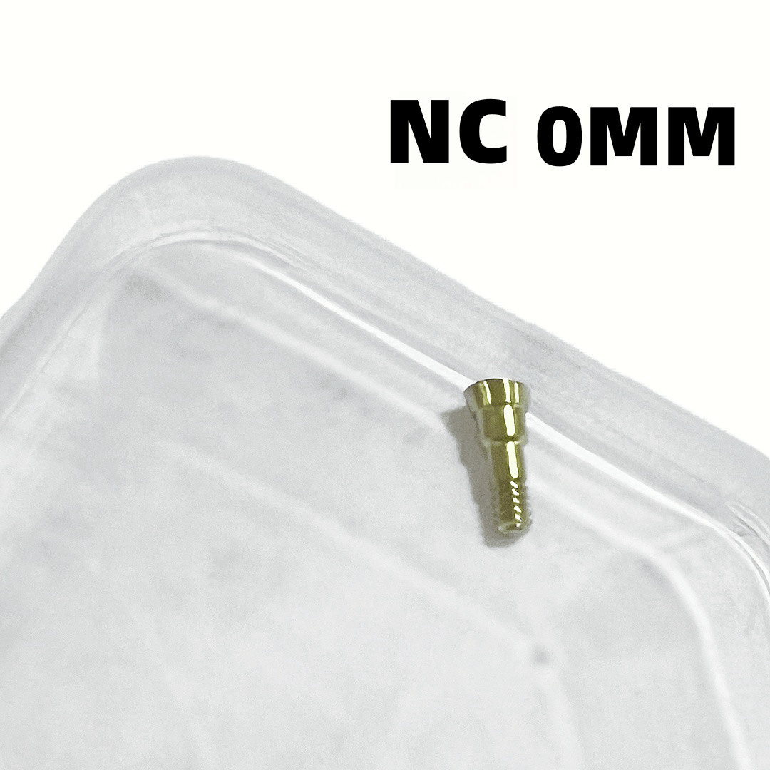 NC Dental Closure Screw NC Healing Cap Abutment Height 0/0.5mm Fits ITI Yellow