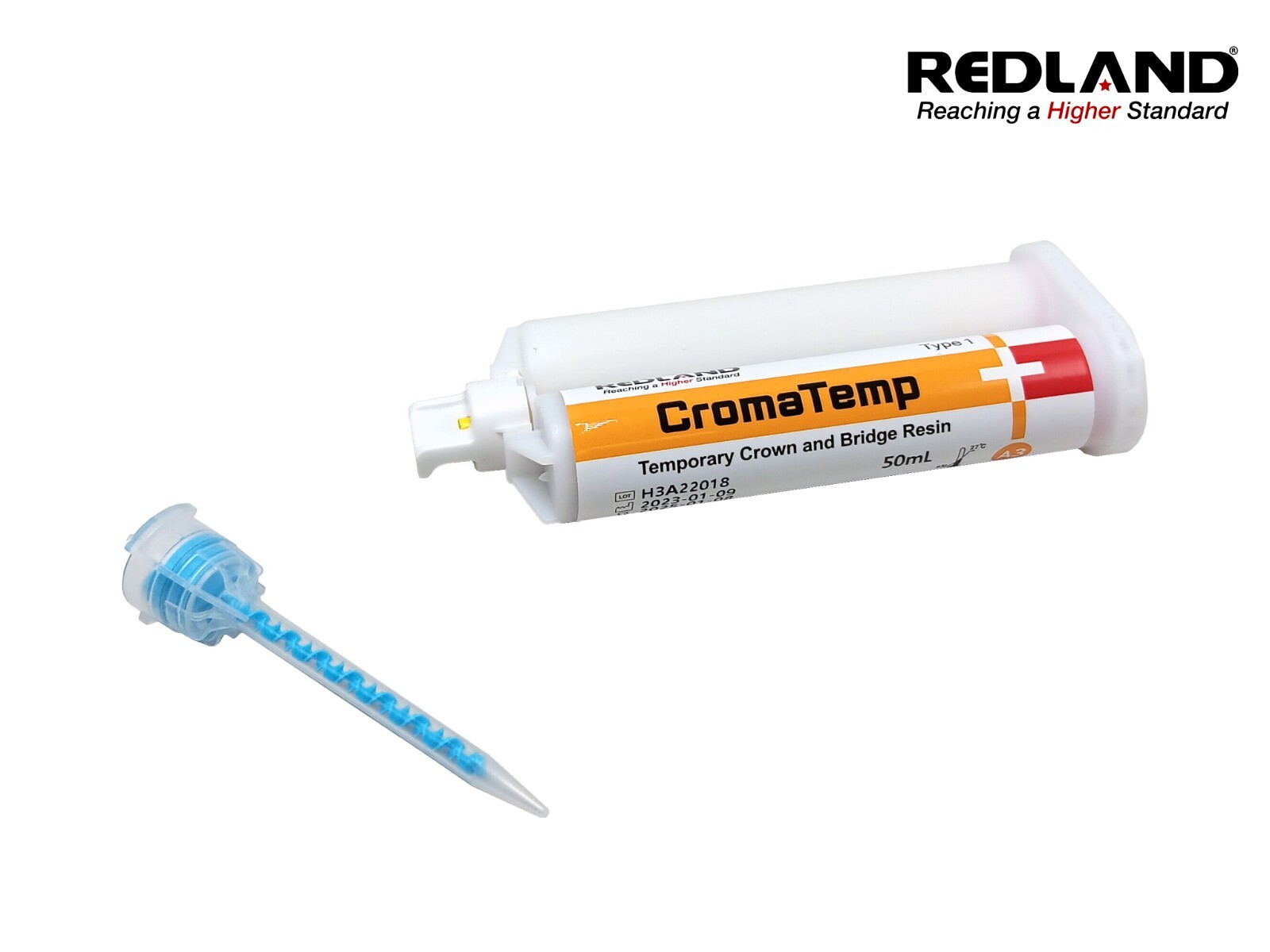 REDLAND CromaTemp Temporary Crown & Bridge Resin 50mL + Tips All Shade KOREA