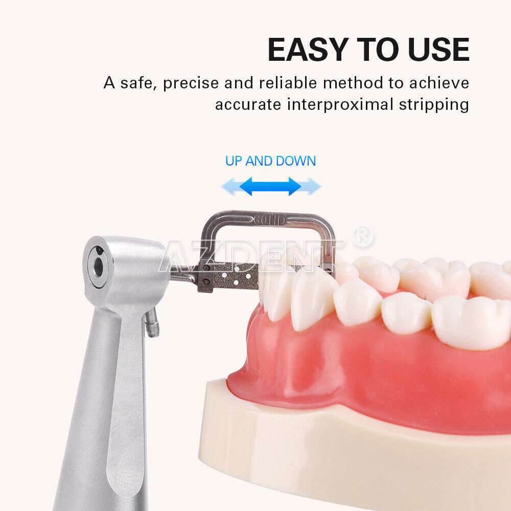 AZDENT Dental 4:1 Reduction IPR Contra Angle Handpiece Interproximal Strips Kit