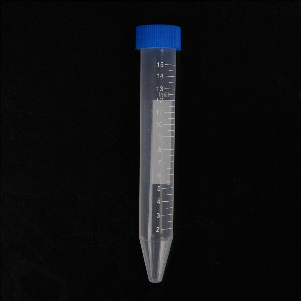 0.2mL-100mL Plastic Centrifuge Test Tube Vial Container Self Standing Screw Cap