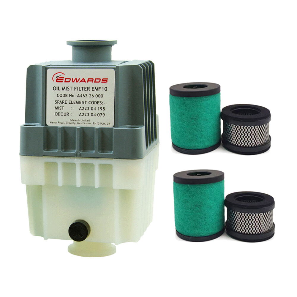 Edwards EMF10 EMF20 Oil Mist Filter, KF25 Ports, for RV3, RV5, RV8 Vacuum Pumps