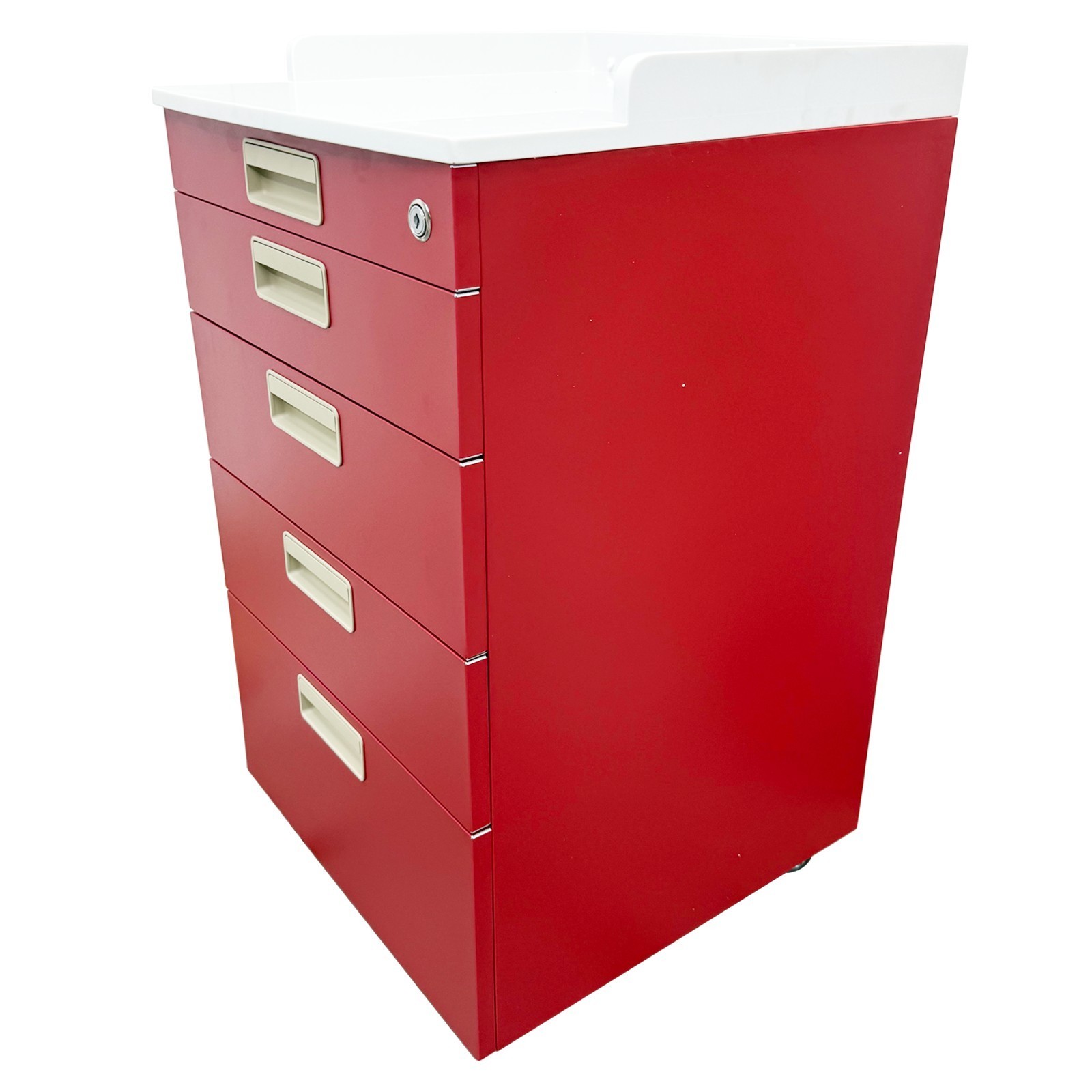 Multi-functional Mobile Cabinet Beauty Salon Office Storage Side Cabine 5 Layers
