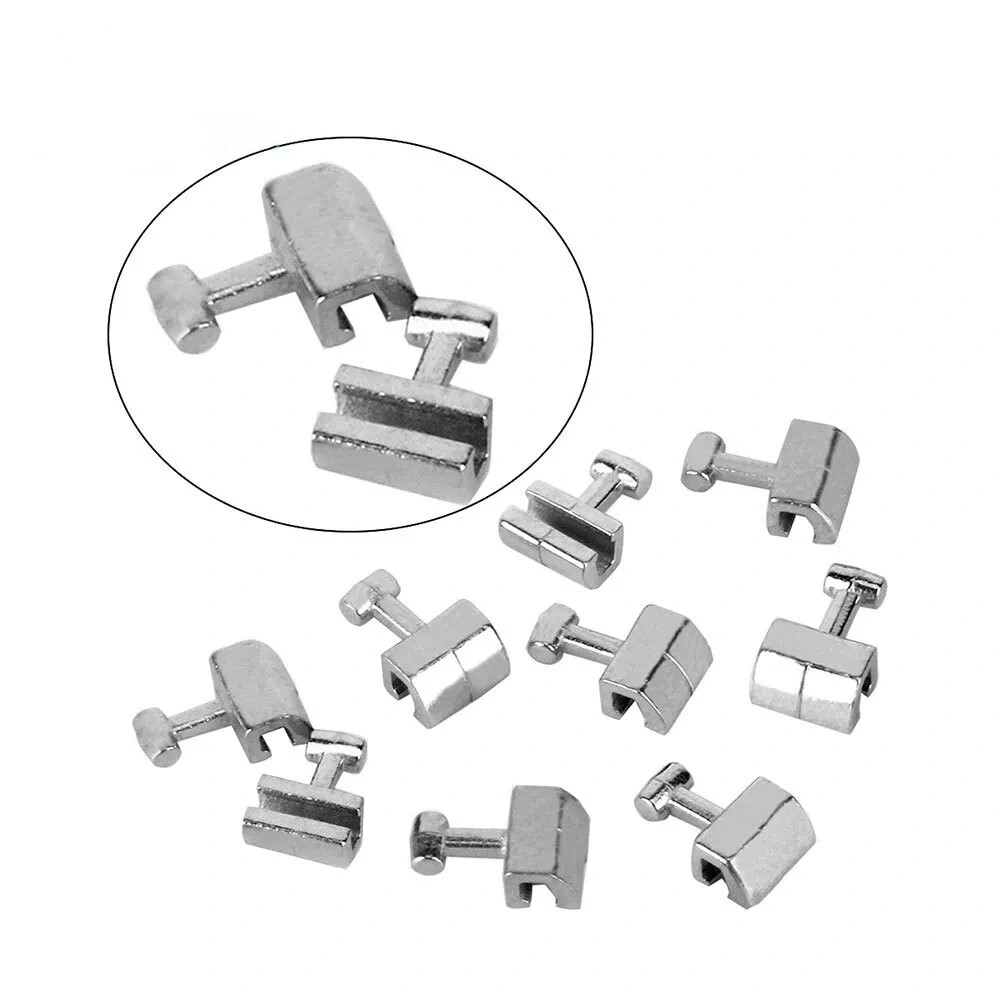 100Pcs Dental Orthodontic Stainless Steel Crimpable Hook Long/Medium/Short Type
