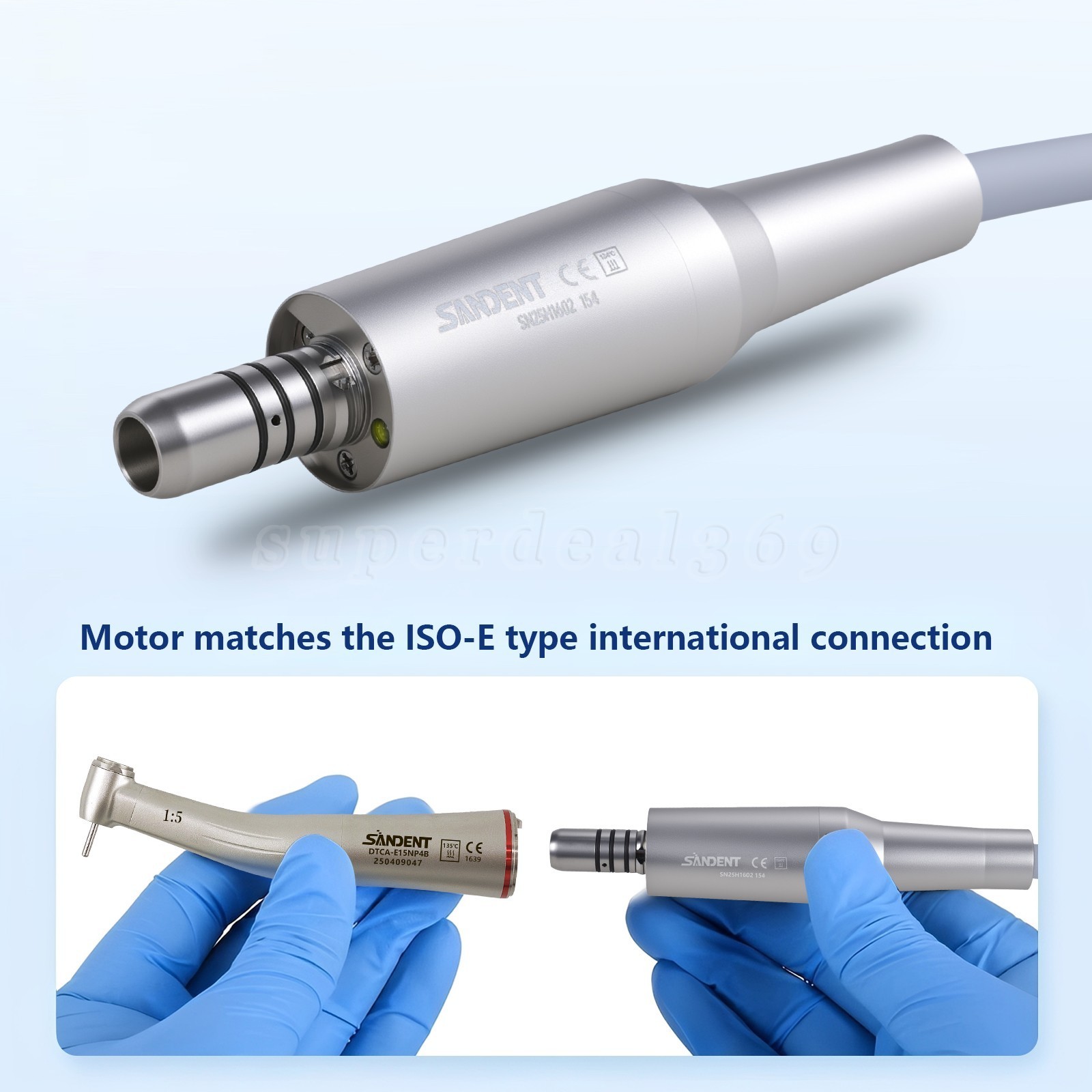Dental Electric LED Brushless Micro Motor/ 1:5 Increasing Handpiece ASkeadnt DS