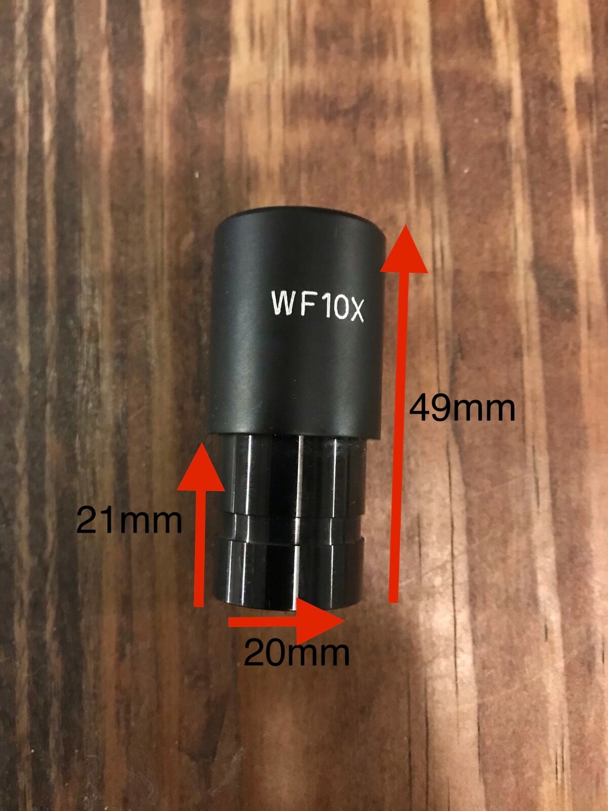 Microscope Eyepiece WF10X 15mm view, Mount: 20mm dia, 21 depth (Pack of 2)