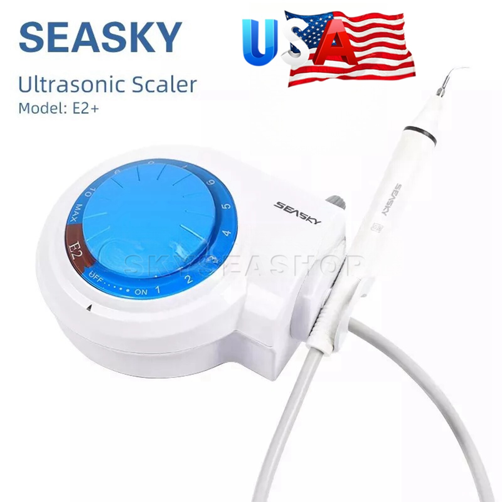 Dental Electric Ultrasonic Piezo Scaler + 5*Tips Handpiece fit EMS Cavitron FDA