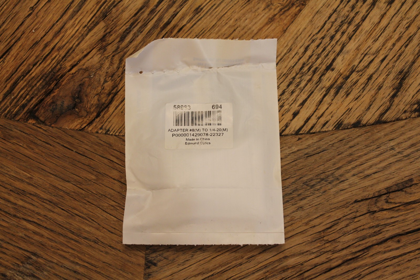 Edmund Optics 8-32 Male to ¼-20 Male, Thread Adapter Stock #58-983