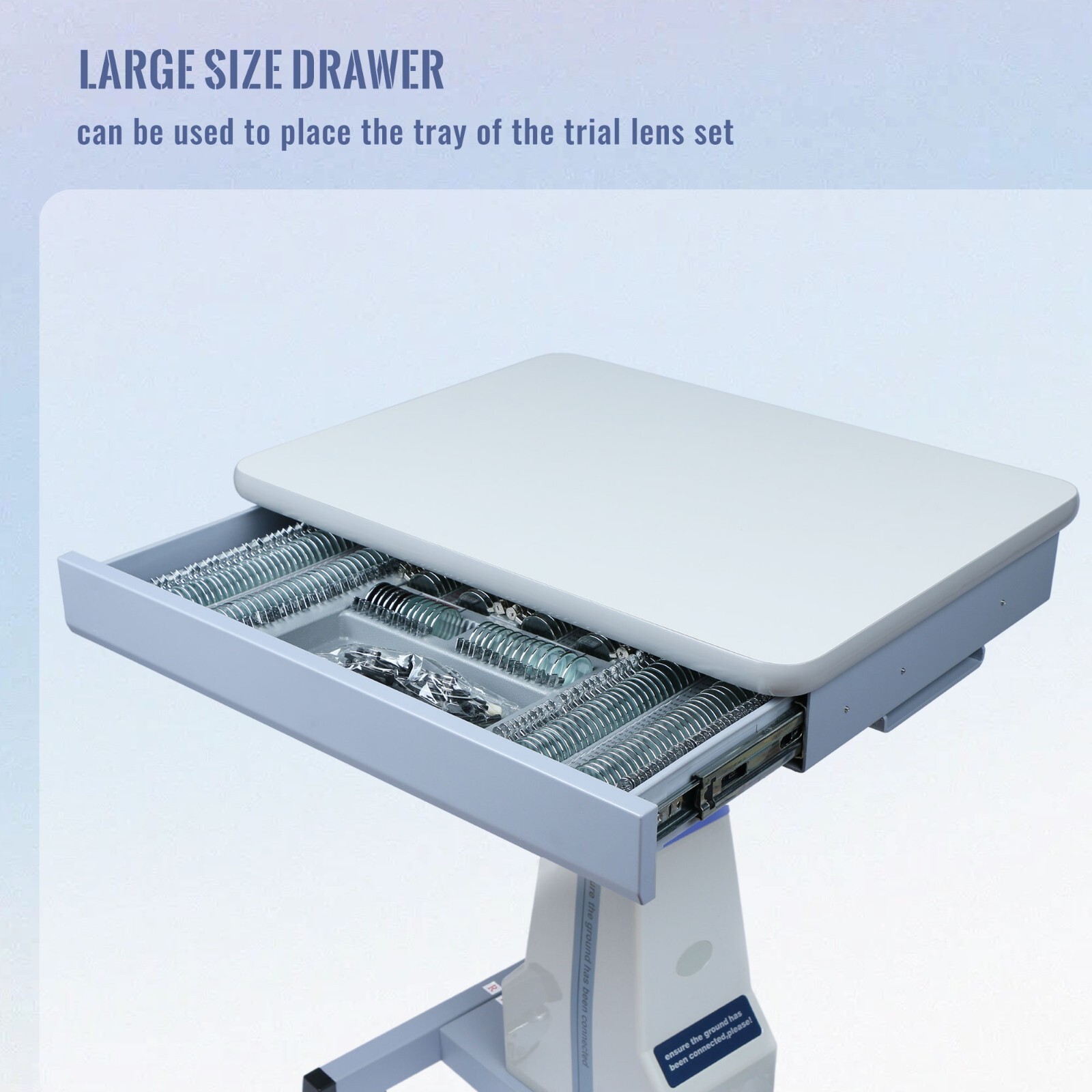 UCanSee Optometry Lift Electric Fluctuating Table, 23.62in x 18.11in Tabletop