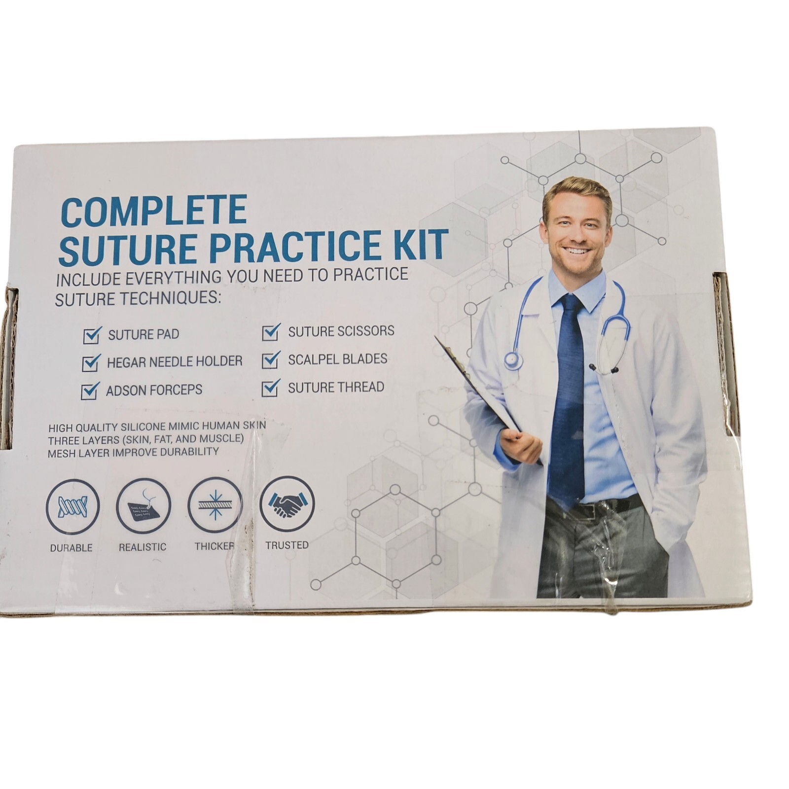 New Alcedo Suture Practice Kit Complete Students Practice Educational Stitches