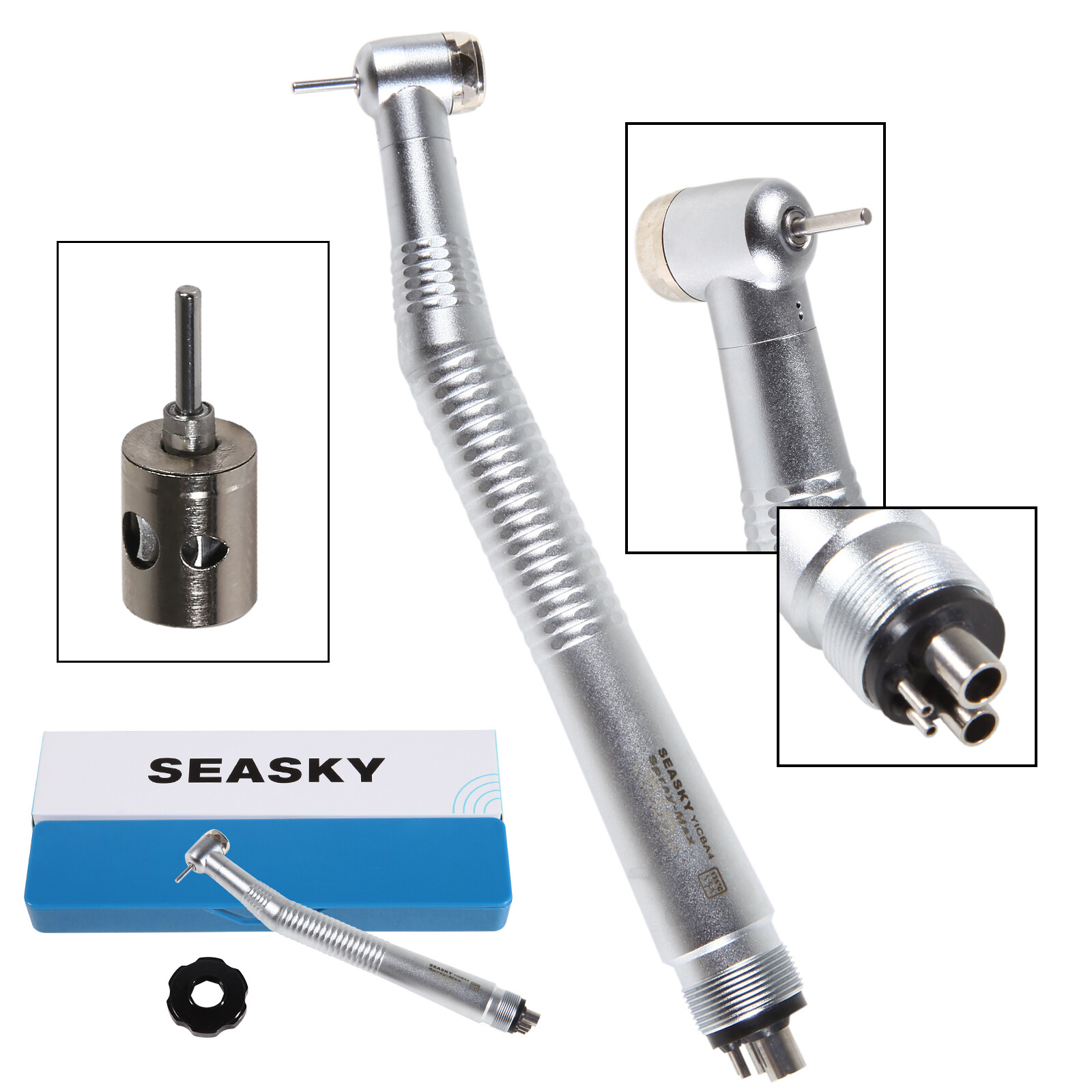 Dental Turbine High Speed Handpiece Push Button 4Holes Standard Head