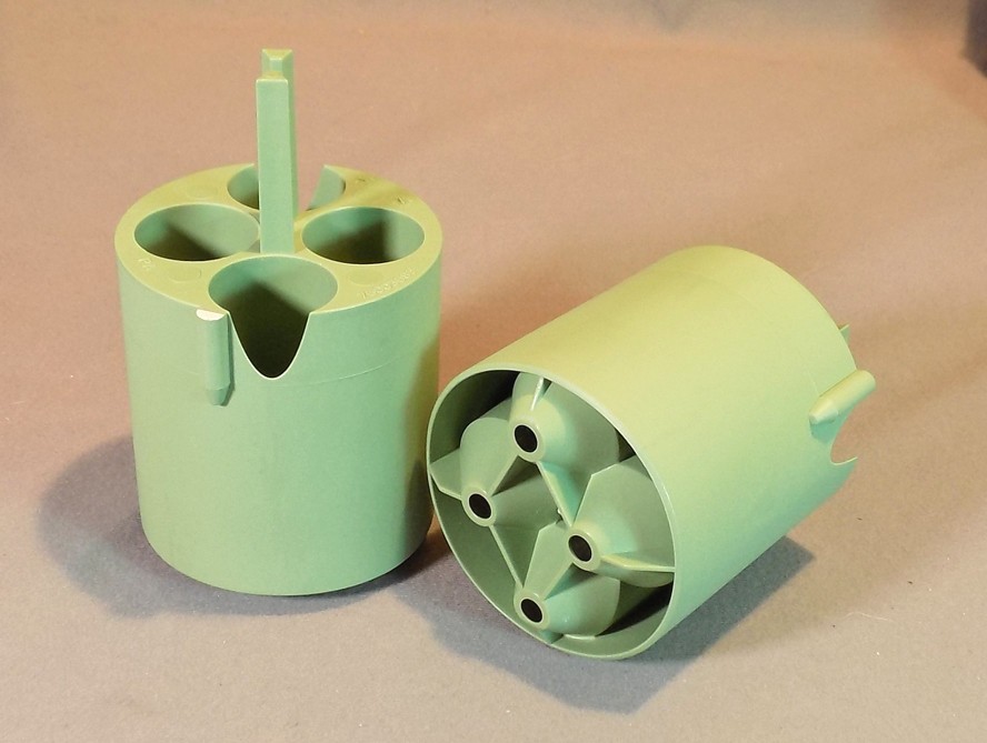 Pair Thermo Scientific TX-400 4 x 50ml Centrifuge Conical Tube Adapters 75003683