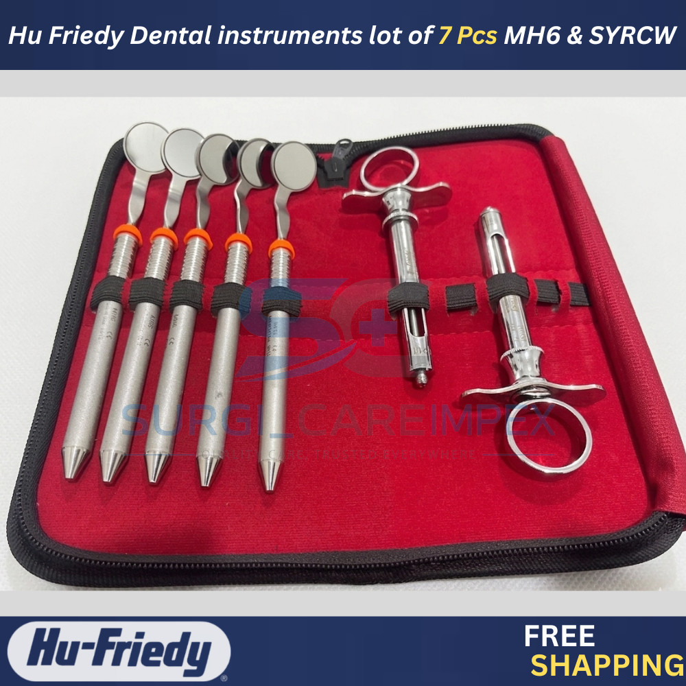 Hu Friedy Dental instruments lot of 7 Pcs MH6 & SYRCW