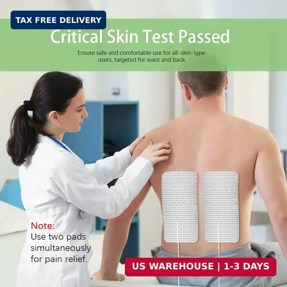 4×8 Large TENS Unit Replacement Pads XL Self-Adhesive Electrode Patches Back Pai