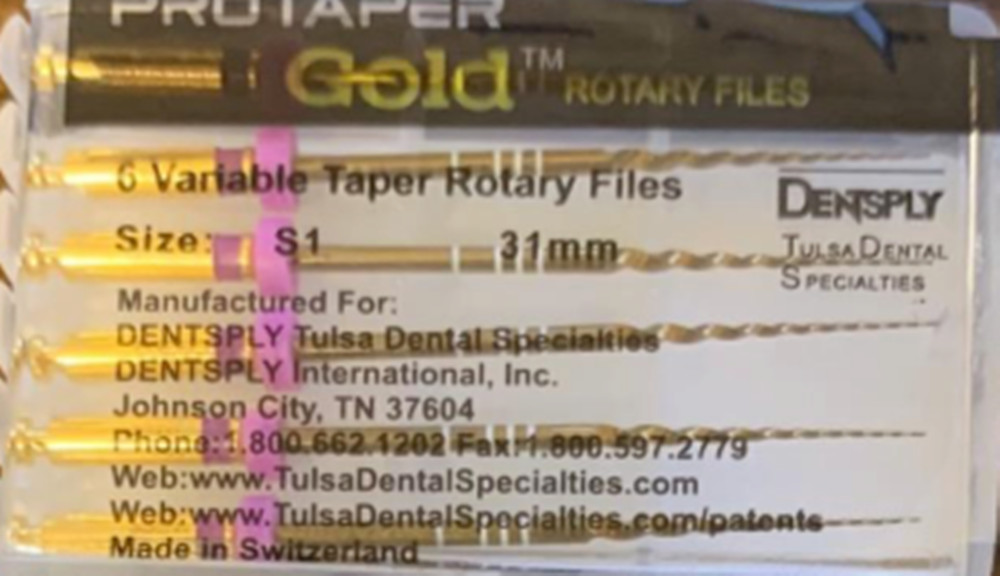 SALE! Dentsply ProTaper Gold Rotary Files F1,F2,F3,S1,S2,SX-F3 6 files packs