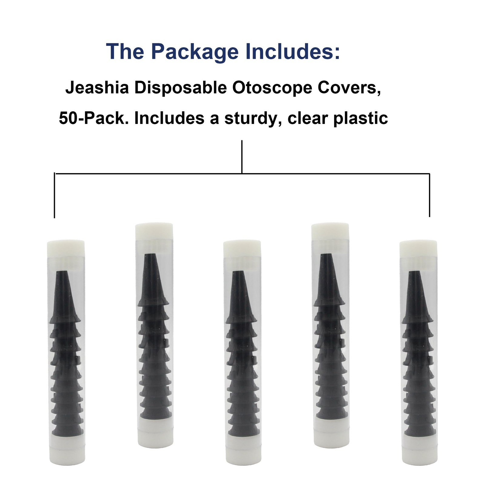 Disposable Otoscope Covers, 50-Pack Universal Ear Specula Tips with 2.75Mm & 4.2