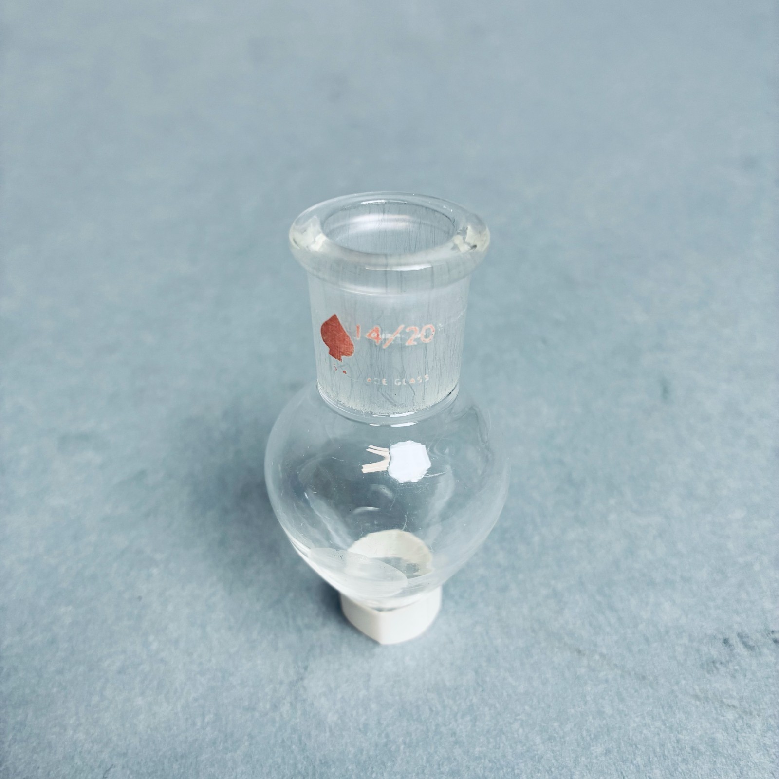 Assorted Pyrex Ace Kimax Pear Shaped Flasks 10 ml 14/20 Joint – 10 Flasks Total