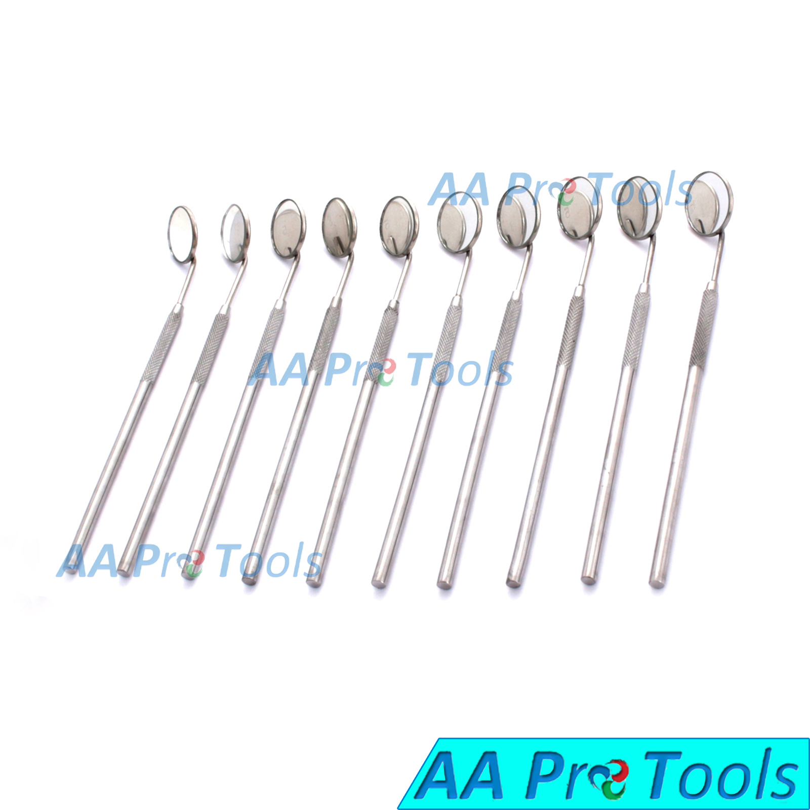 AA Pro: 10 Pcs Dental Mirror # 4 With Handle Surgical Dental Instruments
