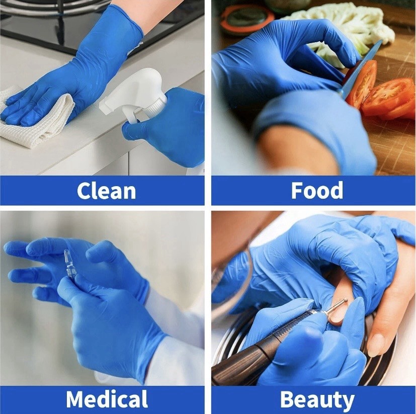 400-Nitrile Disposable Gloves 5 mil Powder-Free Textured Grip Non-Sterile XLarge