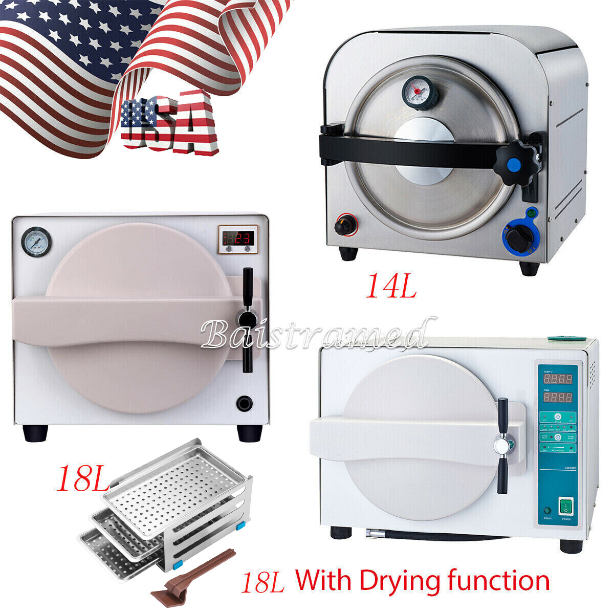 Portable Dental Delivery Unit Air Compressor/Autoclave Steam Sterilizer Medical