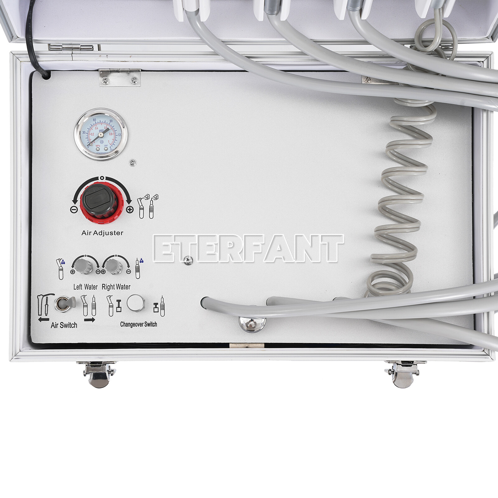 Dental Portable Delivery Unit Air Compressor Suction System 4 Holes BD-402 US