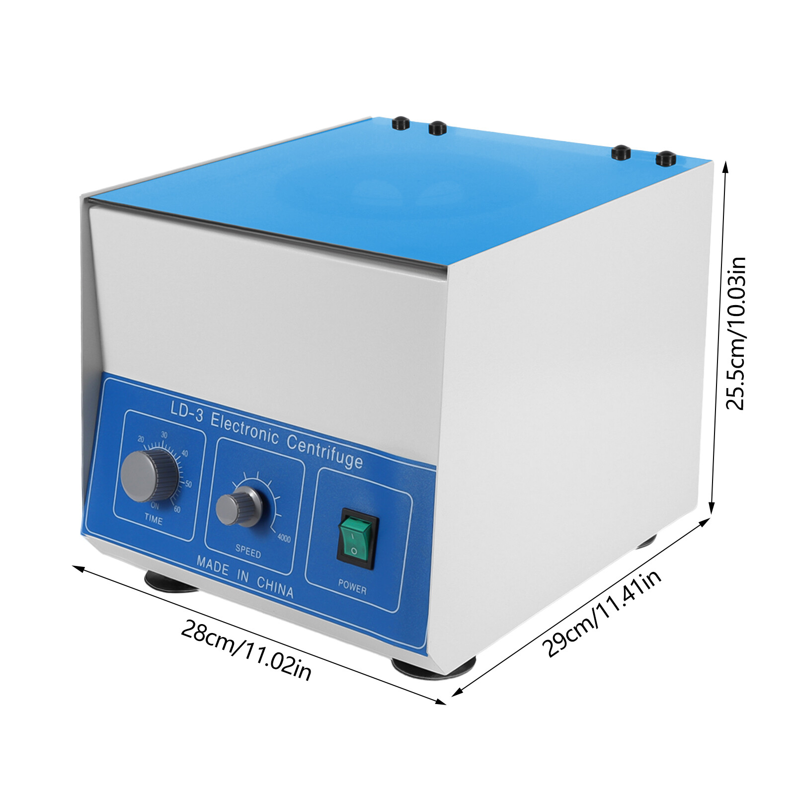 6X50ml Electric Benchtop Centrifuge Large Capacity Low Temperature 4000r/Min