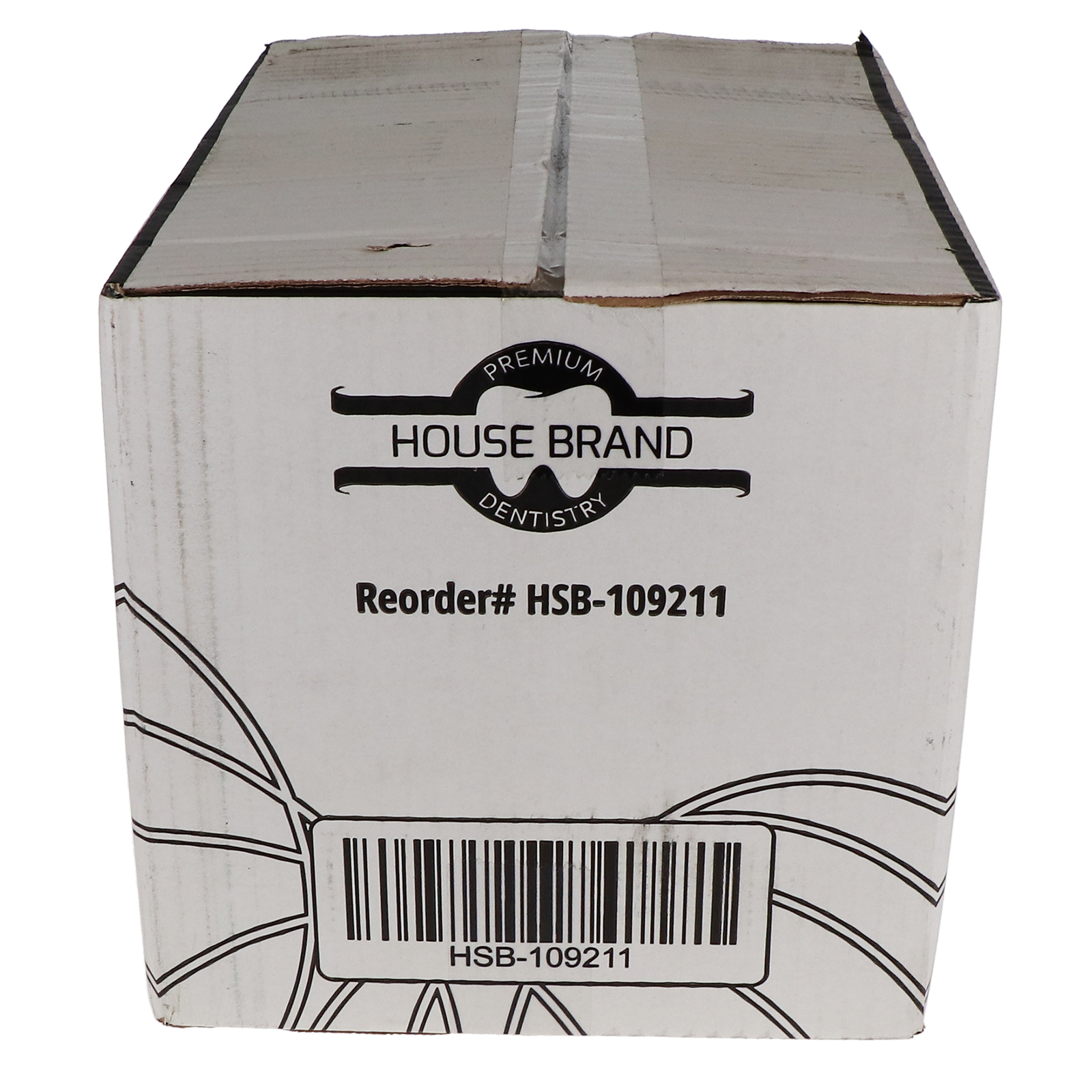 House Brand Dentistry 109211 Dental Patient Bibs 2+1 Ply 13″ X 18″ White 500/Bx
