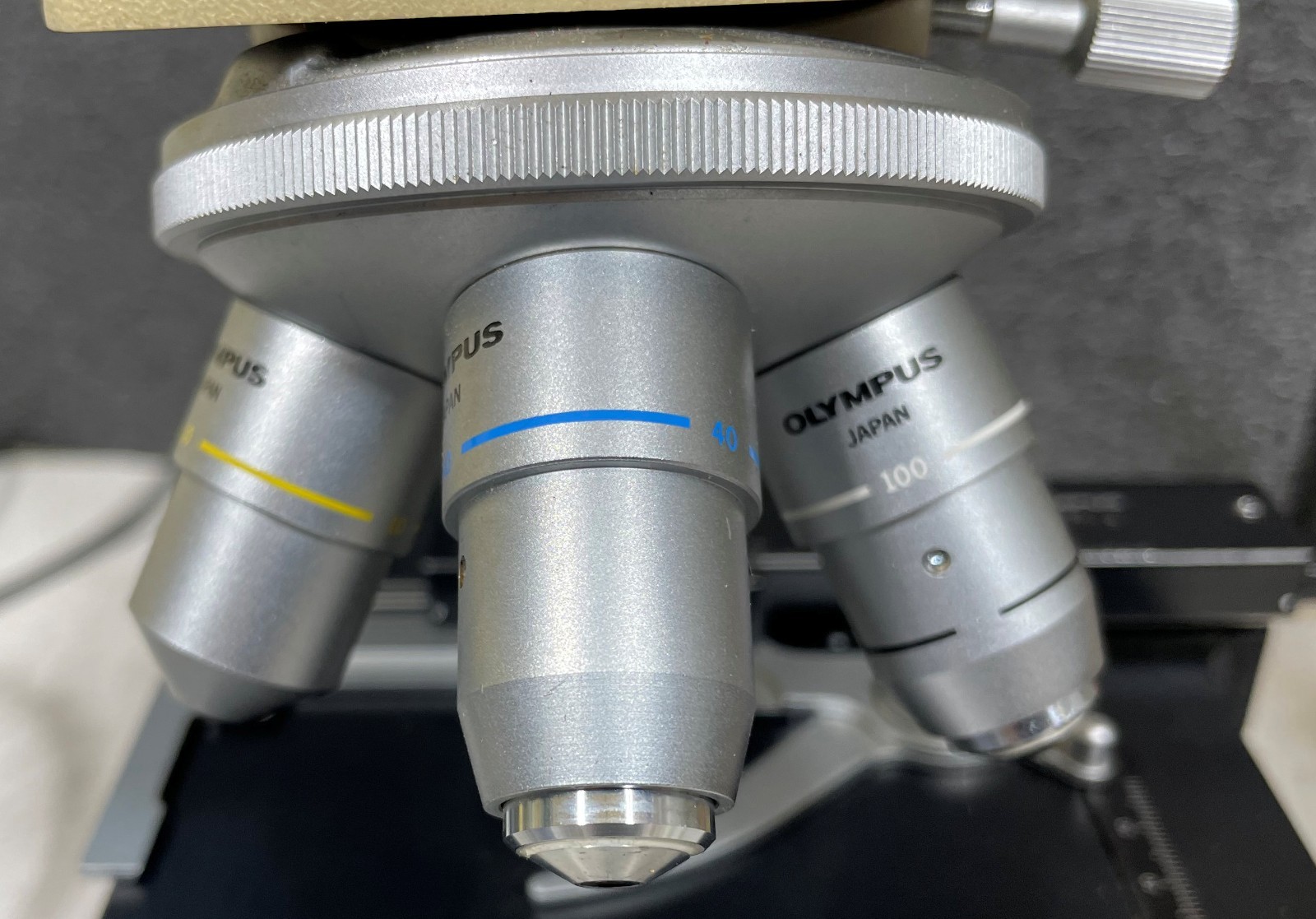 Olympus CH-2 CHT Monocular Microscope 4x 10x 40x 100x