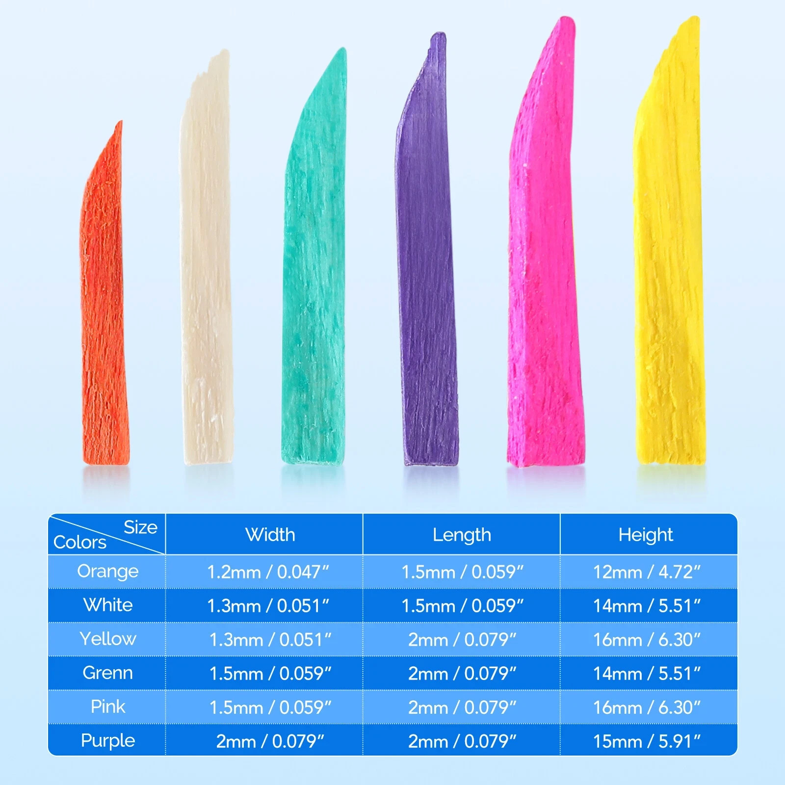 Dental Disposable Plastic/Wooden/w Hole Interdental Composite Diastema Wedges