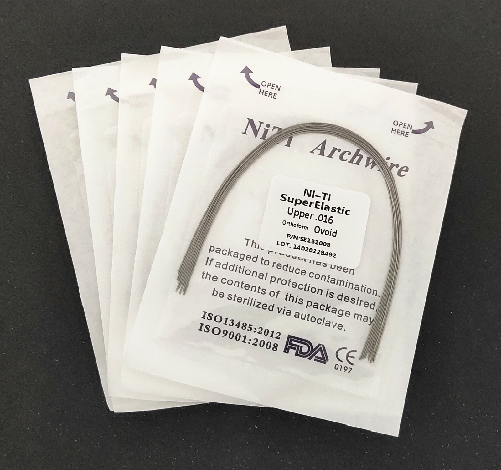 50Packs Dental Orthodontic Super Elastic Wire Niti Round Arch Wires Ovoid Form