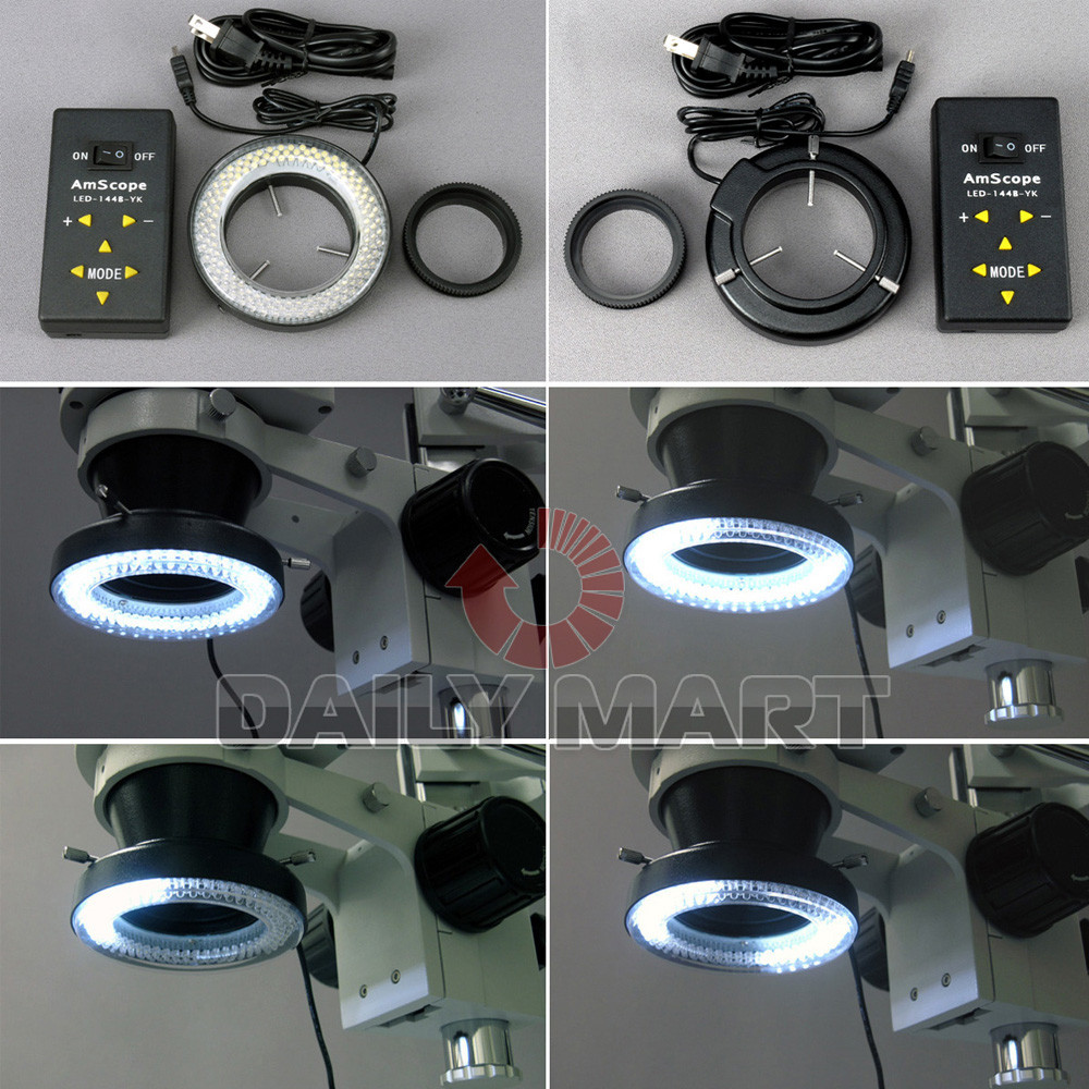 4ZONE 144 LED Microscope Illuminator NIKON SMZ645 SMZ745 SMZ800 SMZ1000 SMZ1500