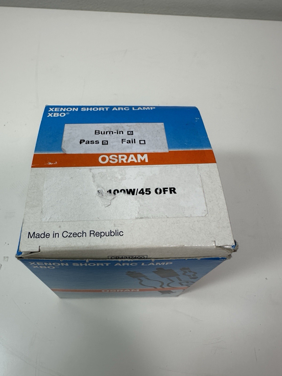OSRAM XBO 100W/45 OFR Xenon Short Arc Lamp/New Open Box