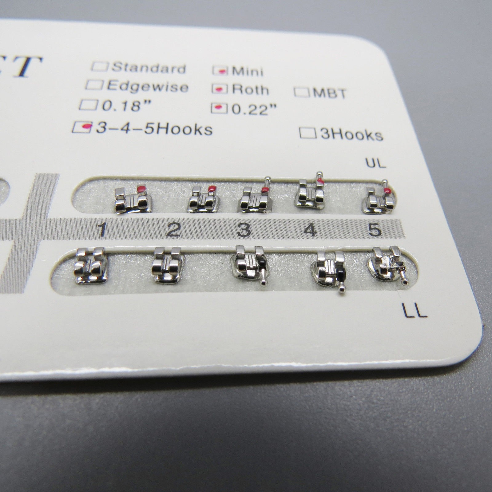 Orthodontic KIT Include Brackets Elastomeric Ligature Ties and 10 bag of Wires